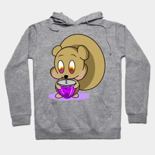 Squirrel Drinking Nut Boba! Hoodie